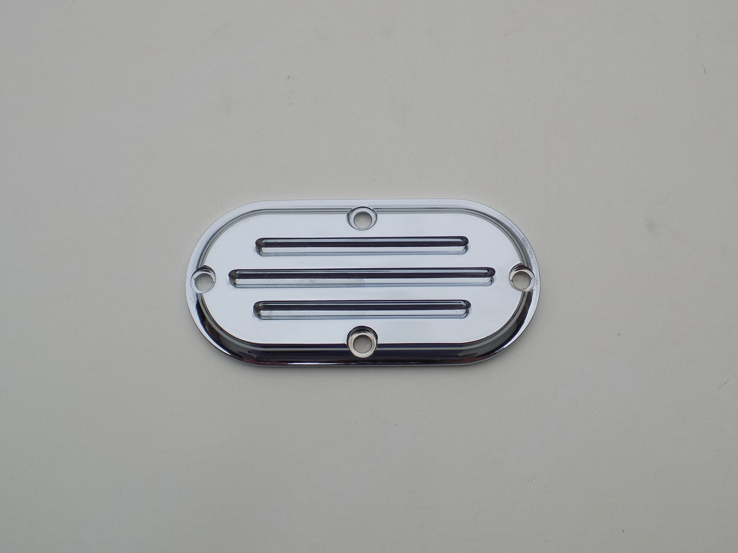 AMMO BELT CHROME PRIMARY INSPECTION COVER 1965-2006 BIG TWIN