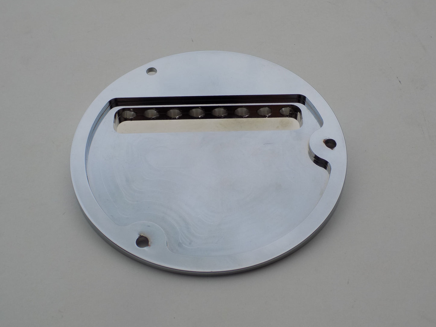 AMMO BELT CHROME VENTED 3-HOLE DERBY COVER 1970-1998 FOR EVO BIG TWIN