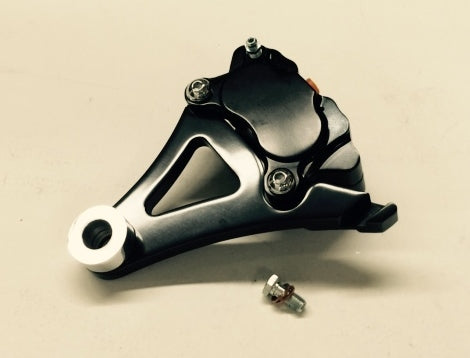 4-PISTON GLOSS BLACK REAR BRAKE CALIPER KIT FOR 2000-2007 SOFTAIL