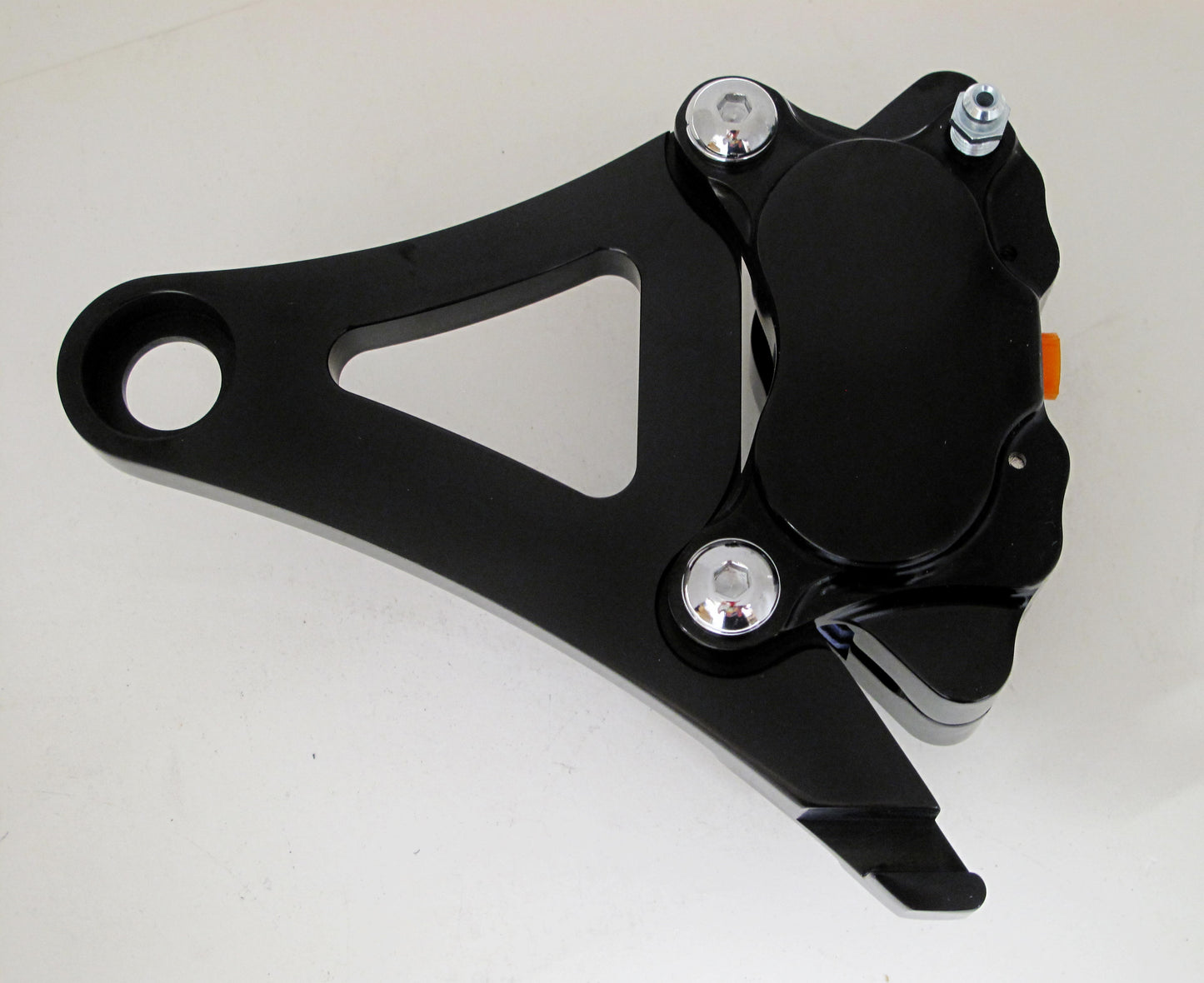 4-PISTON GLOSS BLACK REAR BRAKE CALIPER KIT FOR 2000-2007 SOFTAIL
