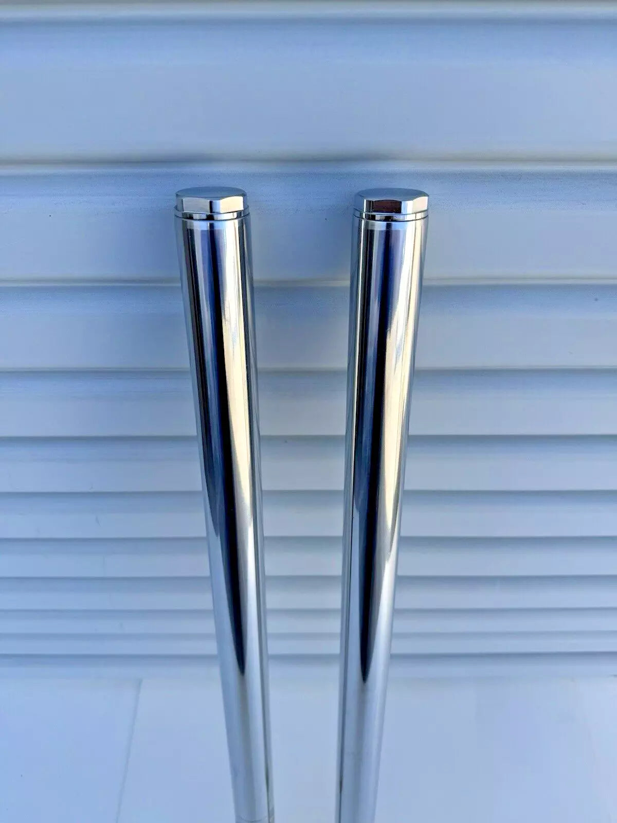 39MM HARD-CHROME FORK TUBE ASSEMBLY PAIR - 25-3/8" LENGTH