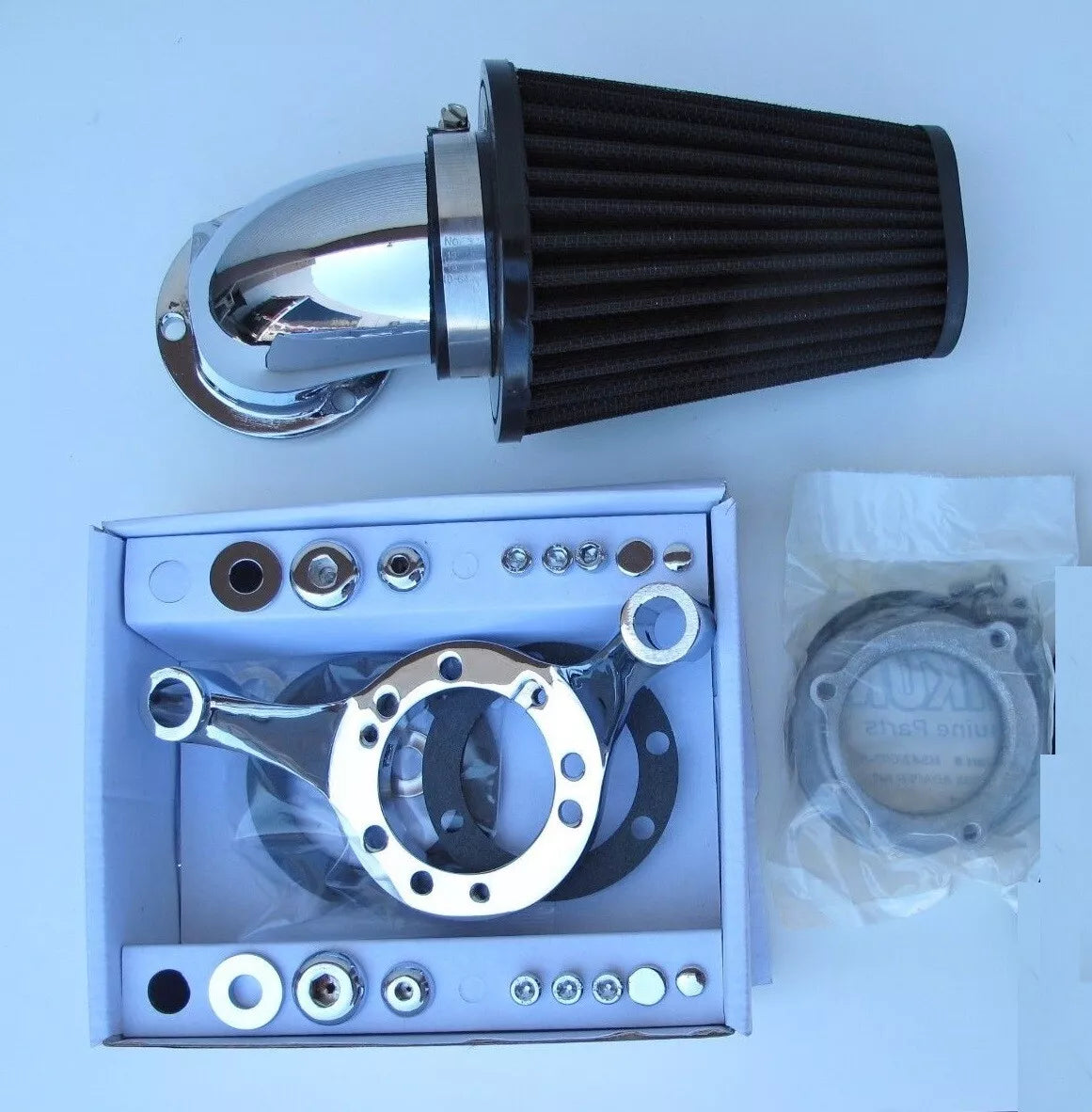 AIR CLEANER KIT - MIKUNI CARB - CHROME