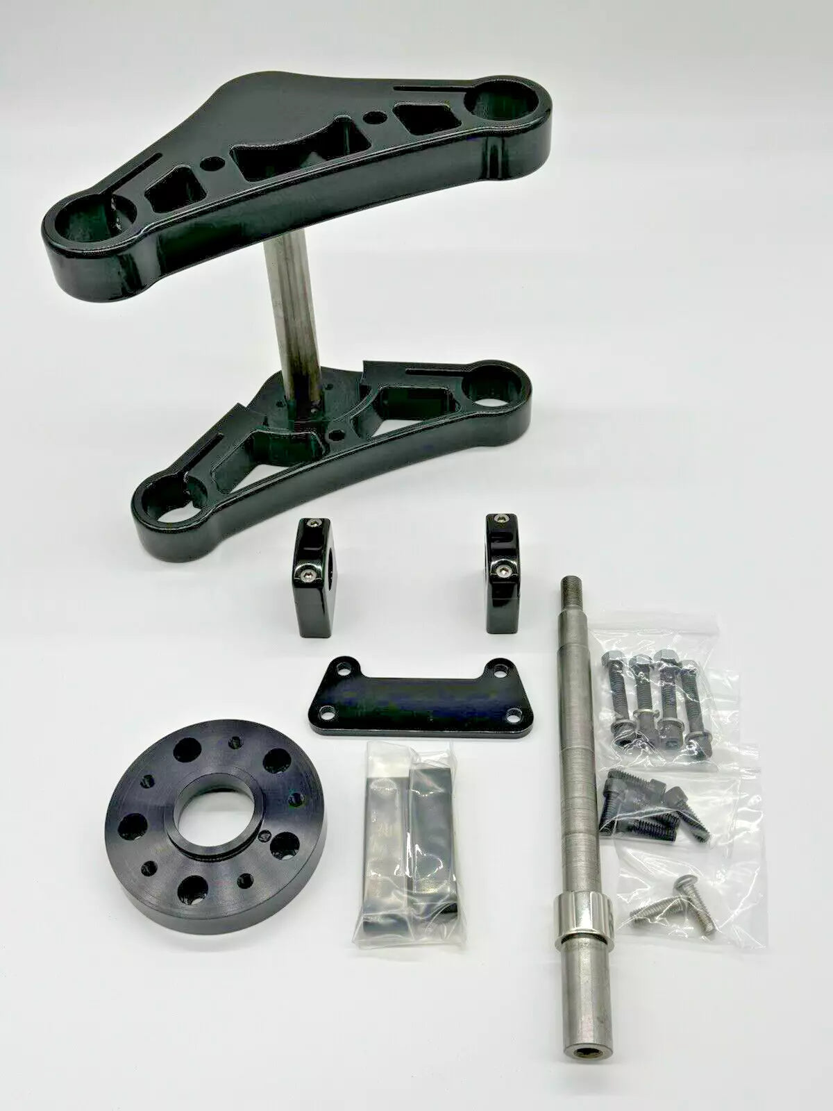 39MM MID-GLIDE TRIPLE TREE KIT - BLACK - 1988-1999 FXR / SPORTSTER / DYNA