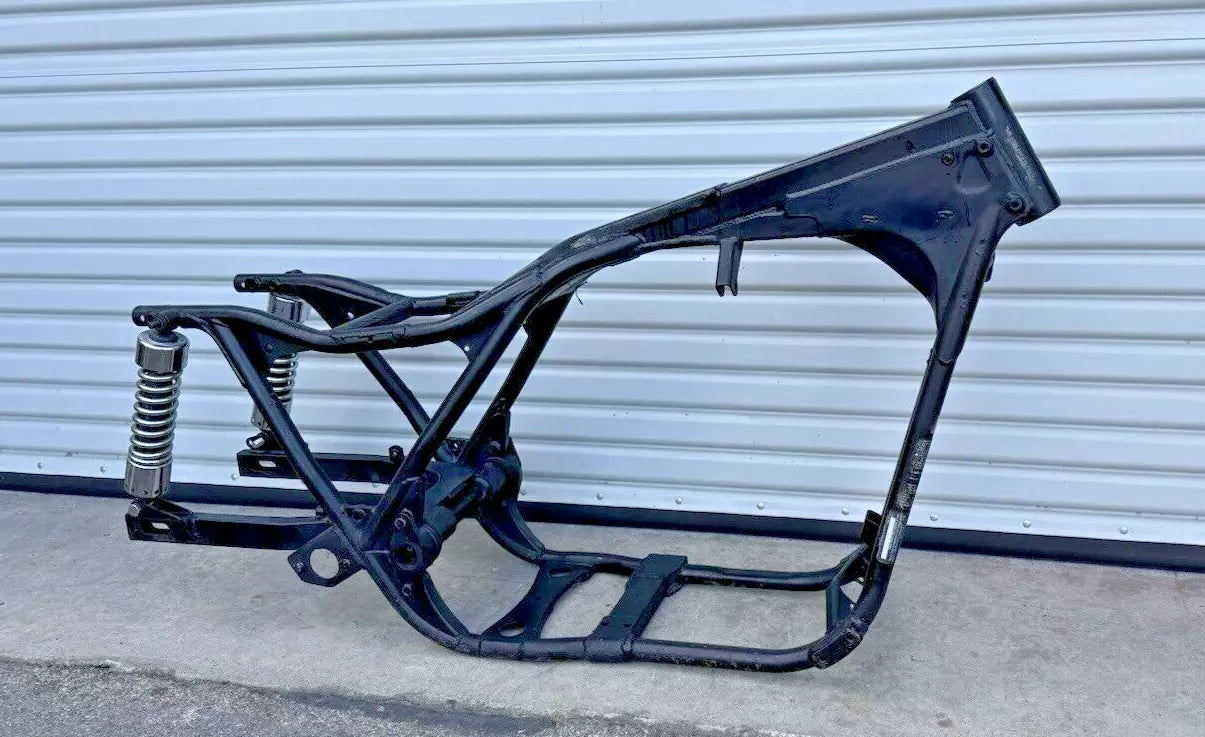 1985 HARLEY-DAVIDSON FXR FRAME FXRP SUPER GLIDE POLICE W/ SWINGARM & SHOCKS