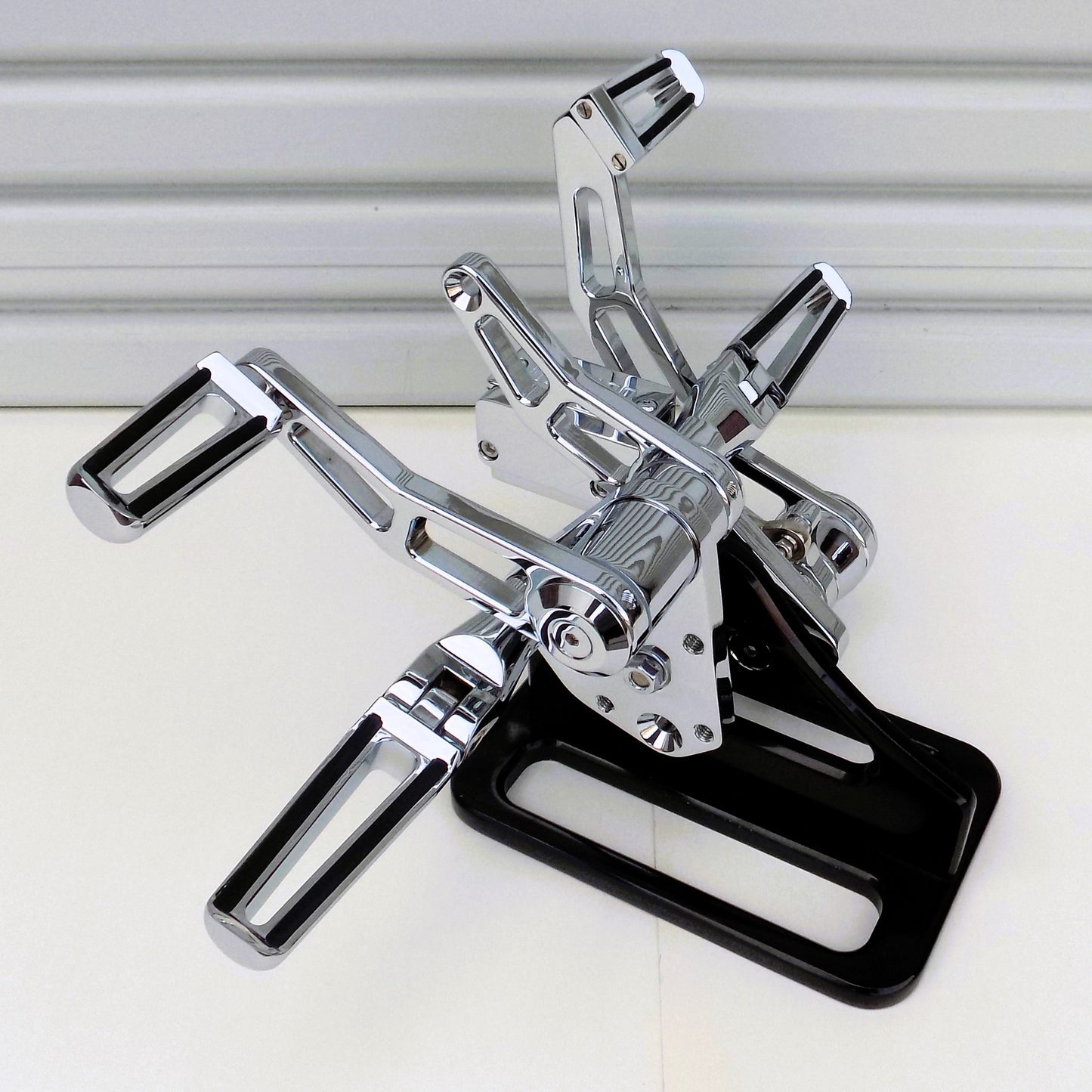 CHROME FORWARD CONTROLS & KICKSTAND 84-99 SOFTAIL BIG TWIN RIGID FX/FL